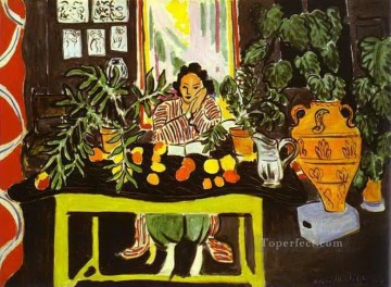  Matisse Art Painting - Interior with Etruscan Vase abstract fauvism Henri Matisse